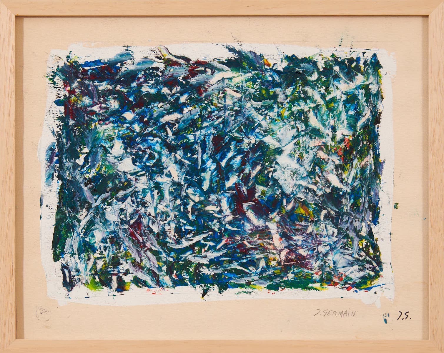 gouache sur carton de Jacques Germain