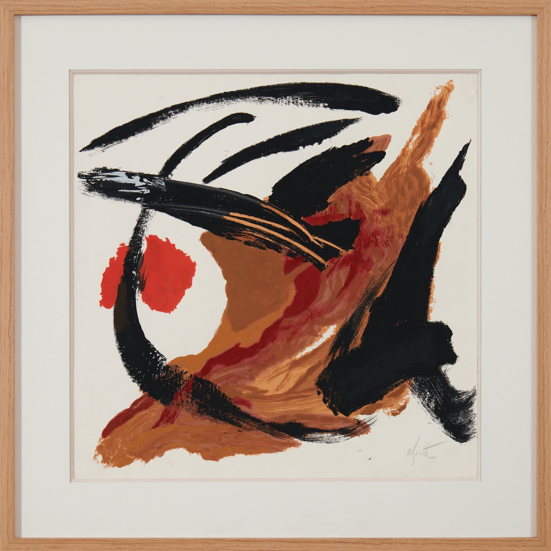 abstrait lyrique, peinture Jean Miotte